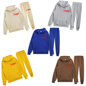 Conjunto de chándal con logotipo personalizado, conjunto de 2 piezas, Jersey, pantalones de chándal y Sudadera con capucha, conjunto de chándal unisex, conjunto de chándal con sudaderas con capucha - Product Image 2