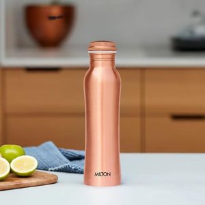 Botella de agua de cobre, frasco Ayurvédico a prueba de fugas para oficina, viajes, gimnasio, uso doméstico, hidratación saludable - Product Image 1