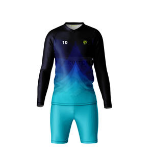 Wholesale Custom Sublimated Goalkeeper Uniform | Padded <b>Long</b> Sleeve Jersey and <b>Shorts</b> Set with OEM/ODM Options - Product Image 1