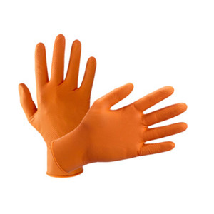 Guanti in Nitrile Arancioni Confezione da 10 Pezzi M - Product Image 3