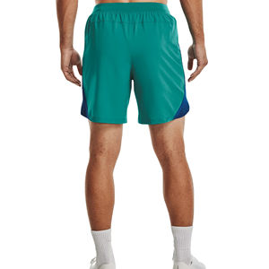 Short de sport 100% coton décontracté pour hommes Short de sport respirant avec poches zippées, coupe ample, motif solide pour hommes - Product Image 3