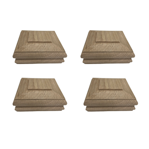 Capuchon de poteau en bois massif d'érable NPC01 de haute qualité entièrement poncé pour escalier interne/externe prêt pour la coloration-OEM/ODM disponible - Product Image 1