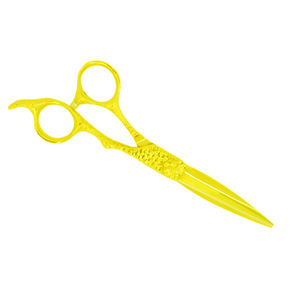 Tijeras de salón de belleza de calidad superior, tijeras de corte de pelo de peluquero de Color dorado completo hechas con reposapiés fijo - Product Image 5