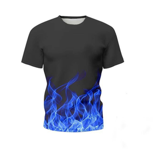 Ensemble 2 pièces homme 2024 personnalisé unisexe automne uni à manches courtes en polyester/coton, short de sport tricoté et t-shirt numérique à séchage rapide - Product Image 2