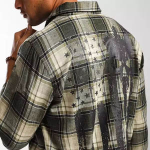 Sweats à capuche en flanelle pour hommes Design classique à carreaux Tissu confortable Streetwear décontracté pour un usage quotidien Sweats à capuche en flanelle pour hommes de qualité supérieure - Product Image 5