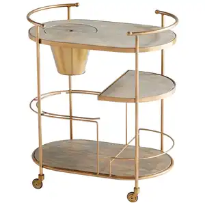 El carrito de Bar de lujo lo convierte en el mobiliario perfecto para cualquier conjunto de bar o comedor de lujo que se adapta a otros utensilios de bar