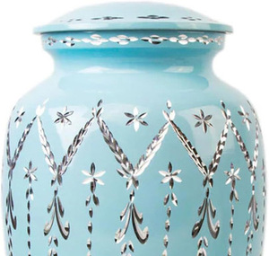 Urnes funéraires modernes faites à la main en céramique naturelle de style américain pour cendres masculines et féminines - Prix de gros pour commémoration et inhumation - Product Image 3