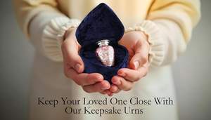 Urna de cremación de recuerdo de pájaros rosas para cenizas con caja en forma de corazón Mini urna hecha a mano Las mejores urnas decorativas Suministros funerarios - Product Image 5