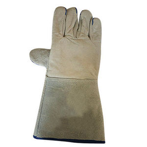 Nuevo 2025 Venta al por mayor Calidad superior Cuero de piel de cabra negro Impermeable Ecológico Movimientos modernos Guantes de soldadura-Último diseño - Product Image 5