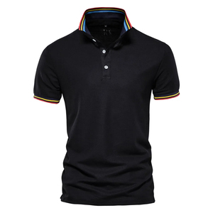 High Quality Custom Polo Shirts Rib-Collar Uniform Embroidery Logo Plain Polyester Sublimation <b>Blank</b> Polo Shirt for Men - Product Image 3