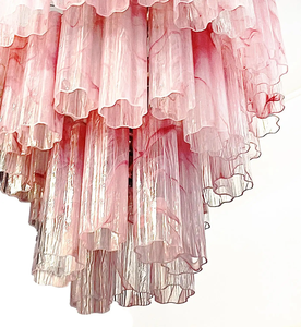 Moderna Arte Italiana di Design Lustre Vetro di Murano Rosa <span class=keywords><strong>Lampadario</strong></span> Appendente <span class=keywords><strong>Lampadario</strong></span> <span class=keywords><strong>per</strong></span> la Lobby dell'hotel - Product Image 3