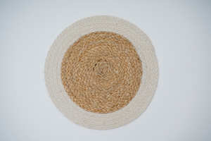 Set de table en jute et coton tressé 35 cm, écologique, fait main, pour table à manger, vaisselle, vente en gros, export en vrac - Product Image 6