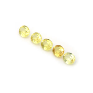 พลอยสังเคราะห์สีเหลืองไพลินอัญมณีทรงหลวมขนาดวงรีตั้งแต่2มม. ถึง20มม. สำหรับนักออกแบบและผู้ผลิตเครื่องประดับ - Product Image 2