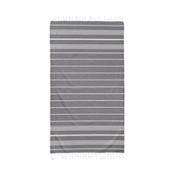 Serviette de plage turque 100% coton XL Peshtemal Sultan Pareo, séchage rapide, absorbante, rayée, couleur personnalisée, 100x190 cm, fabriquée en Turquie
