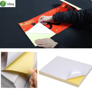 Lizheng स्वयं चिपकने वाला दर्पण पेपर रोल लेबल स्टीकर कच्चे सामग्री लेबल मैट पीपी प्रिंट आसंजन स्वयं चिपकने वाला स्टीकर कागज