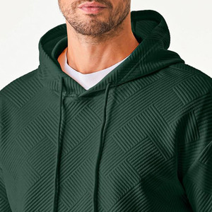 Personalizado de peso pesado 100% algodón pulóver sudadera hombres con capucha cremallera invierno Streetwear sudaderas con capucha transpirable al aire libre hombres sudaderas con capucha - Product Image 3