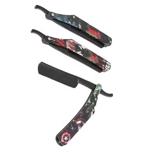 Rasoir en acier inoxydable pour barbe et sourcils, rasoir de barbier pliant, outil de rasage professionnel - Product Image 3