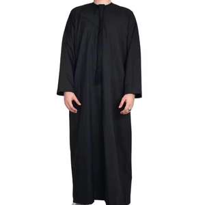 Ropa de verano para hombres musulmanes, vestido de túnica para hombres con estilo moderno de Oriente Medio, batas de Venta caliente con capucha - Product Image 1