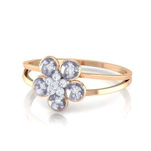 Anillo de Oro Certificado con Diamantes Reales en Forma de Racimo Floral, Joyería Fina para Hombre, Piedra de Corte Radiante, Tecnología de Incrustación con Patrón Cubano, Oro Blanco - Product Image 3