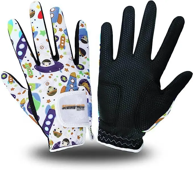 Vente directe d'usine Concevez votre propre logo Gant de golf respirant en cuir Cabretta couleur douce Gants de golf personnalisés pour le sport