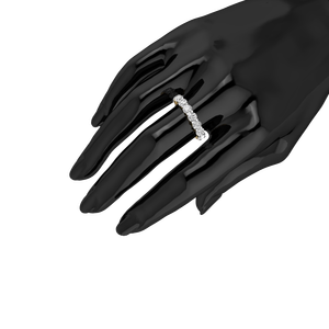 Anillo de Bodas de Oro Amarillo Blanco Macizo de 9K para Mujer, Diamante Cultivado en Laboratorio de 4 Quilates, Claridad VS, Color EF, Certificado IGI - Product Image 5