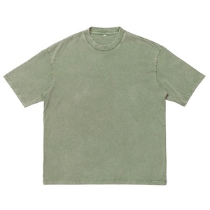 Camiseta de algodón 100% antiarrugas Vintage inteligente para hombre, ajuste suave y holgado con lavado ácido, estampado de logotipo personalizado, estilo de calle - Product Image 5