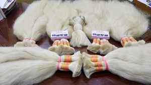 ผมต่อแบบเรมี่ผมตรงและนุ่มเป็นมัดผมคนบราซิลมัดผมด้านล่างหนาสองชั้น - Product Image 2