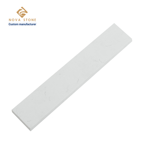 NV235 Dessus de vanité préfabriqué en quartz Taille standard 25 * 22in 20mm d'épaisseur Dessus de vanité de salle de bain en quartz à un seul bassin - Product Image 3