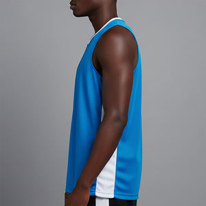 Maillots de basket-ball sur mesure respirants légers et absorbant la transpiration Tailles grandes Logo brodé personnalisé de haute qualité Ensembles de sport - Product Image 6