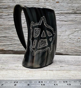 Premium Polished <strong>Ram</strong> <strong>Horn</strong> <strong>Mug</strong> - Traditional Yemenite Kosher Shofar-Style Cup - Jewish &amp; Viking Ritual Drinkware&quot; - Product Image 6