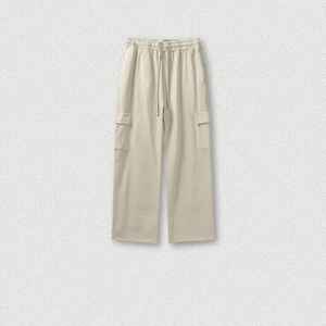 Pantalons de survêtement en molleton français délavé à l'acide sur mesure 2025 pour hommes, vente en gros, taille plus, style décontracté, toile imperméable - Product Image 5