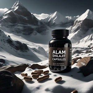 100% Capsules de poudre de Shilajit de l'Himalaya séchées au soleil organiques naturelles entièrement naturelles du fabricant OEM pour adultes à base de plantes fulviques - Product Image 2