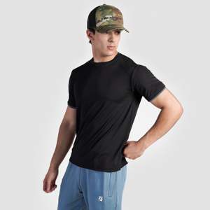 เสื้อยืด Turbo (สีดำ) ผ้าฝ้ายออร์แกนิค 100% ผสมโพลีเอสเตอร์ 300 กรัม เนื้อผ้าเจอร์ซีย์ระบายอากาศดี ปักโลโก้ตัวอักษร ทรงหลวม สวมใส่สบาย - Product Image 3