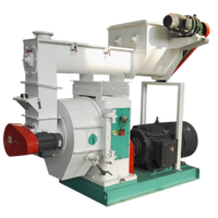 Machine à granulés horizontale à moule annulaire pour aliments du bétail et des animaux, avec moteur, pompe et roulement, 55KW, 1000-5000kg/h, Prix