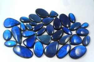 Lot de Labradorite Bleue de Qualité Supérieure, Cabochons Polis en Gros, Labradorite Éclatante en Vrac pour la Fabrication de Bijoux - Product Image 2