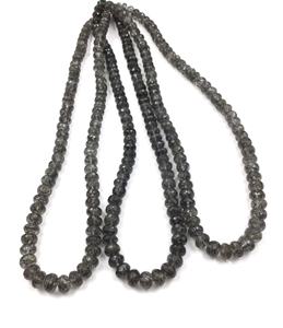 Cuentas Redondas Facetadas de Rutilo Negro Natural para la Elaboración de Joyería Fina, Collar de Piedras Preciosas - Product Image 5