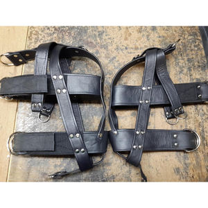 Heavy <b>leather</b> head support suspension <b>harness</b>. - Product Image 1