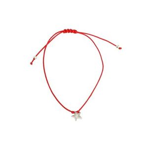 925 Sterling Silver Fine Charm <b>Bracelet</b> with White Cord Star Design Women's Everyday Wear Multi-Color Options - Product Image 3
