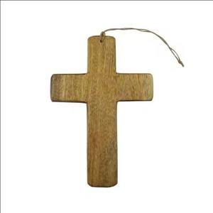Cruz de madera colgante Iglesia católica adornos decoración navideña festiva y fiesta - Product Image 2