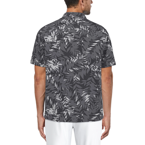 OEM Conception de logo personnalisé 100% Lilen hommes anti-rides coupe régulière partout impression de fleurs couleur chemise à manches courtes col tourné BD - Product Image 4