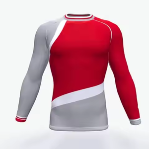 Protector rápido de manga larga MMA liso de la mejor calidad para hombres invierno elegante fitness compresión hombres Rash Guard personalizar su logotipo - Product Image 4