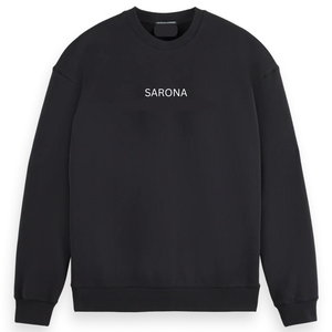 Sudadera Casual para Hombre, Felpa Sólida, Mezcla de Algodón de Alta Calidad, Bordado en el Pecho, Estilo Urbano, Cuello Acanalado con Técnica de Bordado - Product Image 1