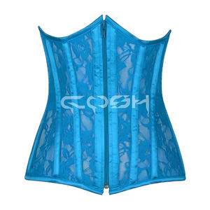 Corset en maille bleue de qualité supérieure, fabricant OEM - Product Image 5