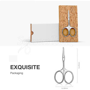 กรรไกรตัดขนจมูกและหนังกำพร้าแบบกะทัดรัดพร้อมโลโก้ที่กำหนดเองขอบโค้งมนสำหรับการตัดอย่างแม่นยำ - Product Image 6