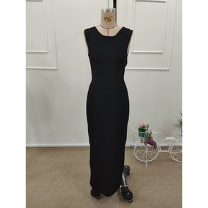 Vestido Maxi Elegante de Manga Corta y Espalda Descubierta para Mujer, Estilo Scuba, Ideal para Fiestas Nocturnas y Salidas a Discoteca - Product Image 6
