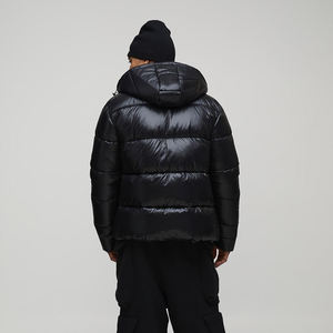 High Quality Custom Logo Lightweight Puffer Down Jacket Polyester Hooded Outdoor Warm <b>Winter</b> <b>Thick</b> Bubble <b>Coat</b> for Men Jacket - Product Image 4