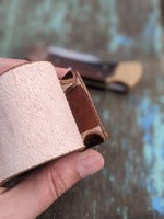 Étui en cuir avec clip ceinture étui à couteaux porte-couteau pliant personnalisé