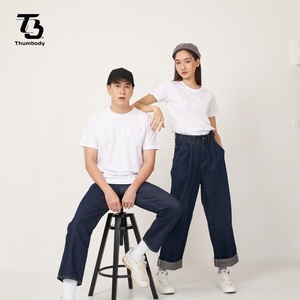 Áo Thun In Logo Tùy Chỉnh Áo Thi Đấu Thông Minh Cổ Tròn In Lụa 100% Cotton Trơn Màu Pastel Sản Xuất Tại Thái Lan - Product Image 1