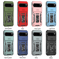 Coque de protection intégrale antichoc en TPU et PC avec béquille pour Google Pixel 9 Pro XL 8 7