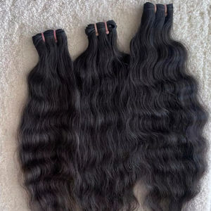 Nouvelle Arrivée Doux Corps Vague Machine Cuticule Aligné Double Trame Remy Vierge Cheveux Humains Bundles 20-30 Pouces Exportateurs Indiens - Product Image 1